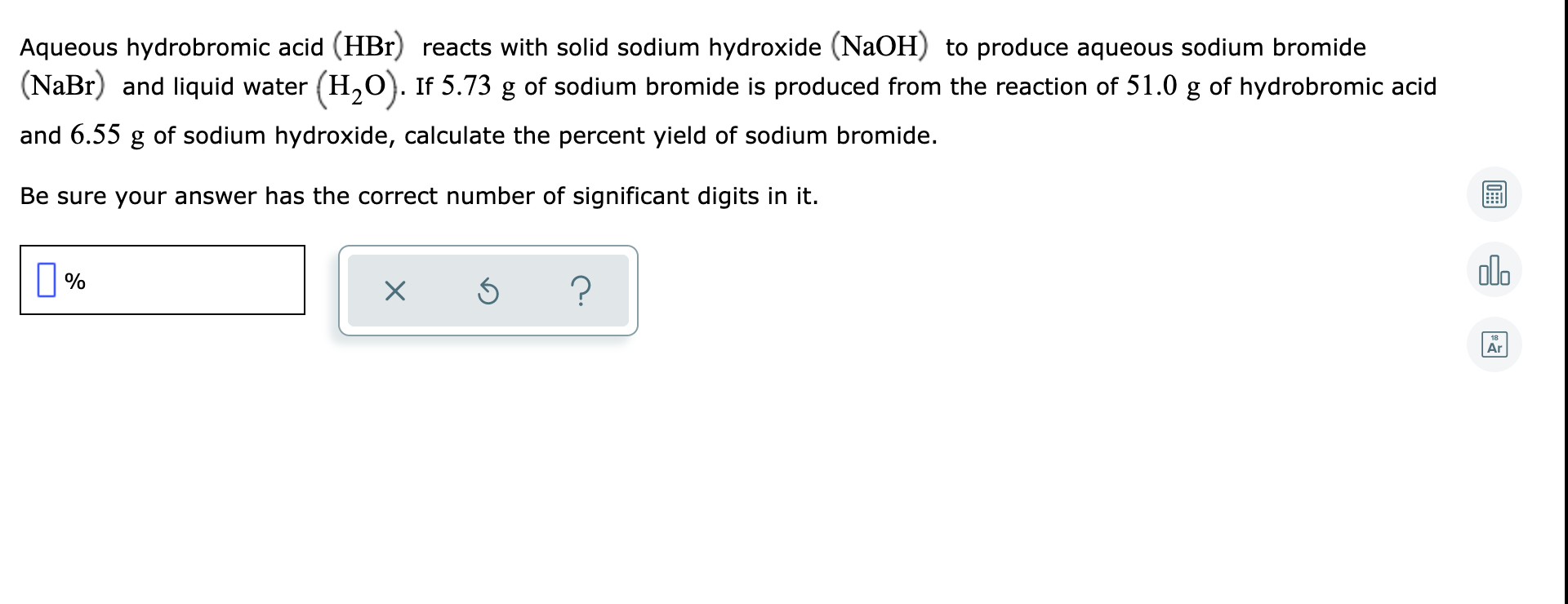Solved Aqueous hydrobromic acid (HBr) reacts with solid