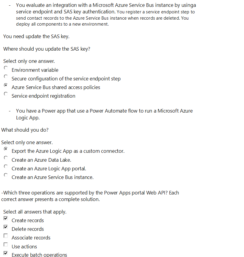 Solved - You evaluate an integration with a Microsoft Azure | Chegg.com