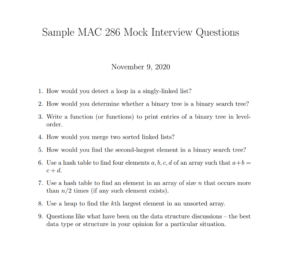 So were preparing for a mock interview in class and  Chegg.com