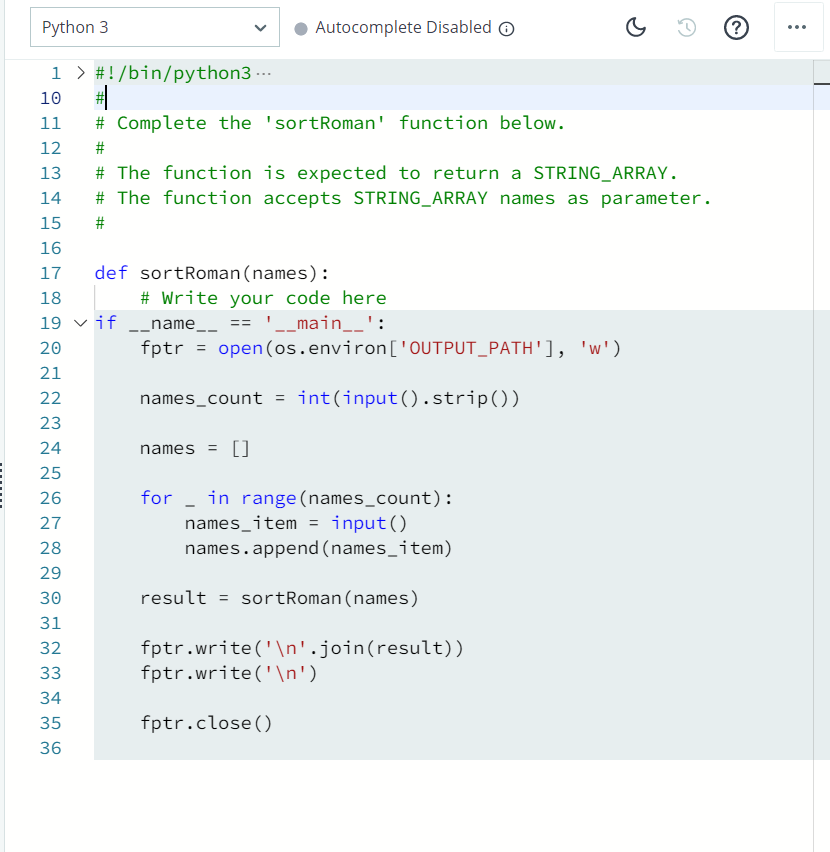 Answered: Complete function sortRoman in Python In some cult