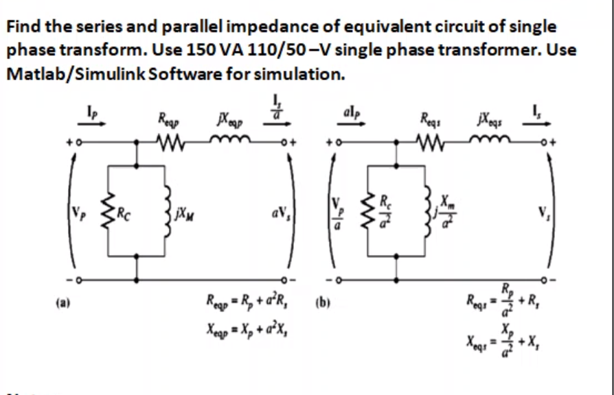 Find the series and parallel impedance of equivalent | Chegg.com