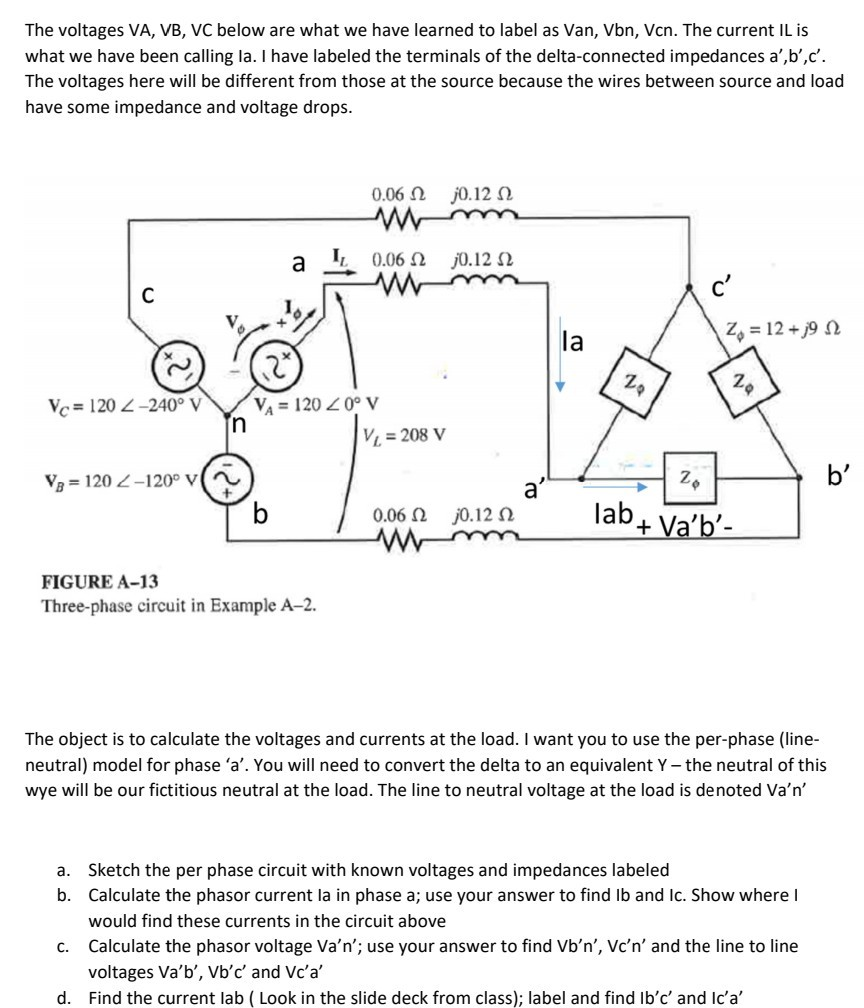 Solved The voltages VA, VB, VC below are what we have