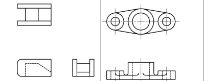 Solved P4-1 1) Completely dimension the objects shown (by | Chegg.com