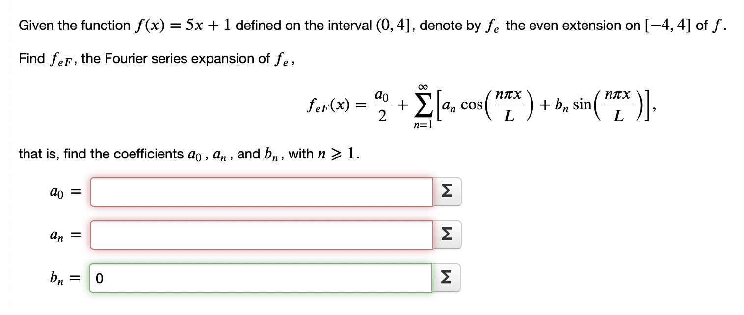Solved Given the function f(x) = 5x + 1 defined on the | Chegg.com