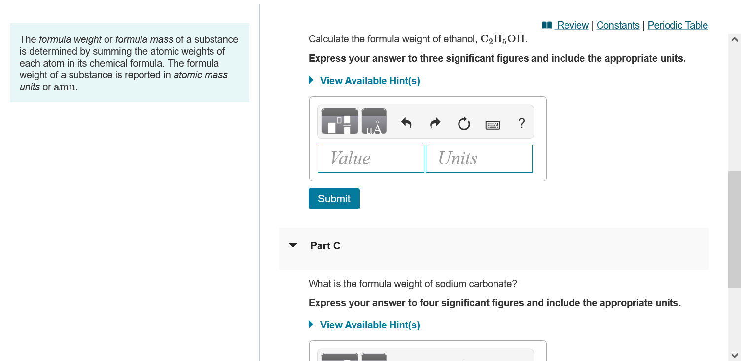 solved-the-formula-weight-or-formula-mass-of-a-substance-is-chegg