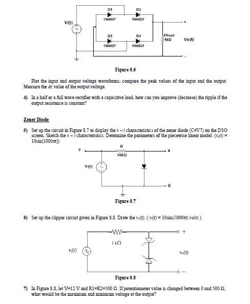 Solved Semiconductor Diodes 1) Set up the circuit in Figure | Chegg.com