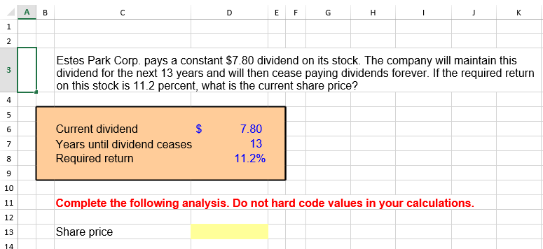Solved please use excel and show the whole formula used to | Chegg.com