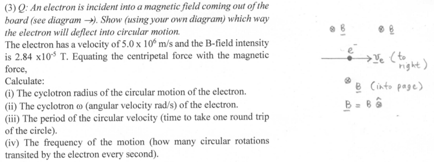 Solved B →ve (to -right) (3) Q: An electron is incident into | Chegg.com