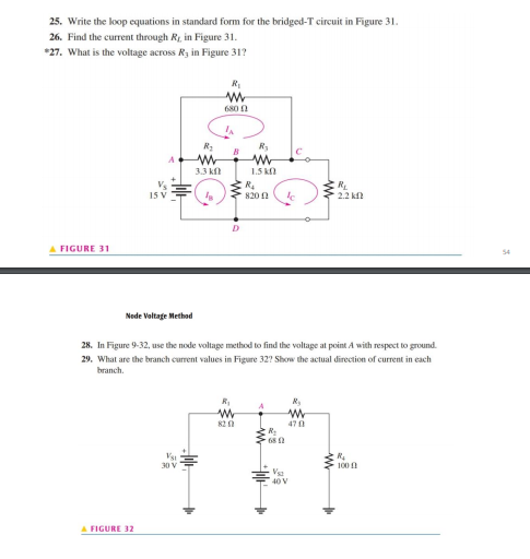 Solved Problems Simultaneous Equations in Circuit Analysis | Chegg.com