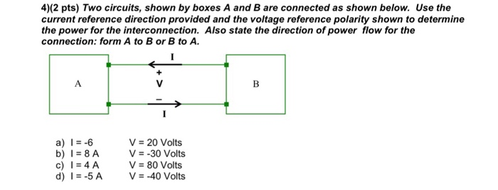 Solved 4)(2 Pts) Two Circuits, Shown By Boxes A And B Are | Chegg.com