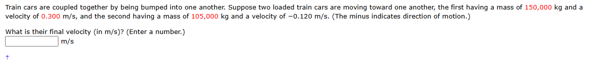 Solved Train cars are coupled together by being bumped into | Chegg.com