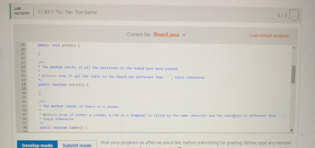 Tic-tac-toe - Java Game Programming Case Study