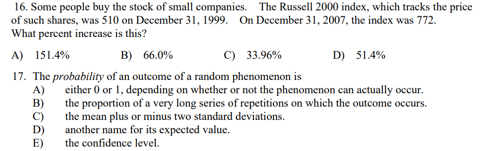 Solved 16. Some people buy the stock of small companies. The