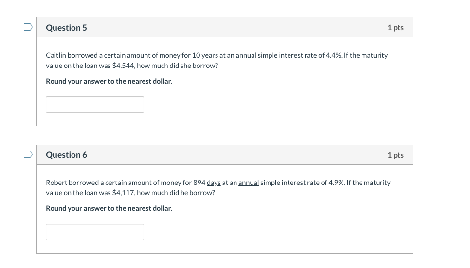 Solved Caitlin borrowed a certain amount of money for 10 | Chegg.com