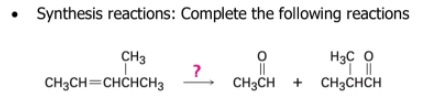 Solved . Synthesis reactions: Complete the following | Chegg.com