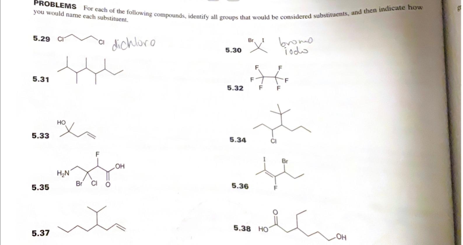 Solved PROBLEMS For each of the following compounds, | Chegg.com