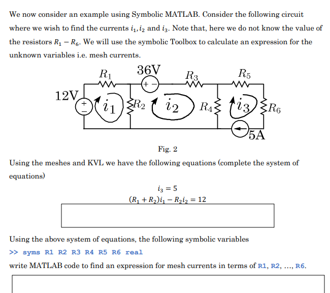 Solved We now consider an example using Symbolic MATLAB. | Chegg.com