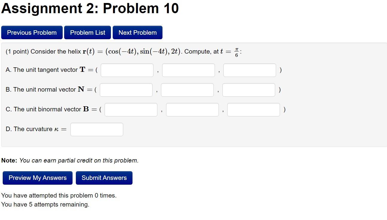 Solved Assignment 2: Problem 10 Previous Problem Problem | Chegg.com