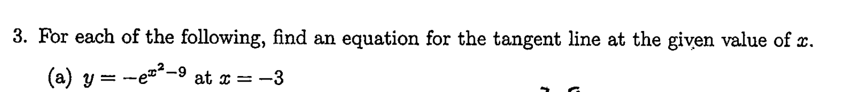 Solved 3 For Each Of The Following Find An Equation For