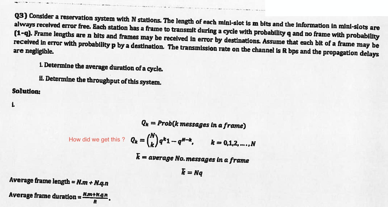 Solved I provided the solution for part i and I do not | Chegg.com