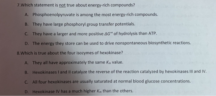 Which Statement Is Not True About Energy Metabolism
