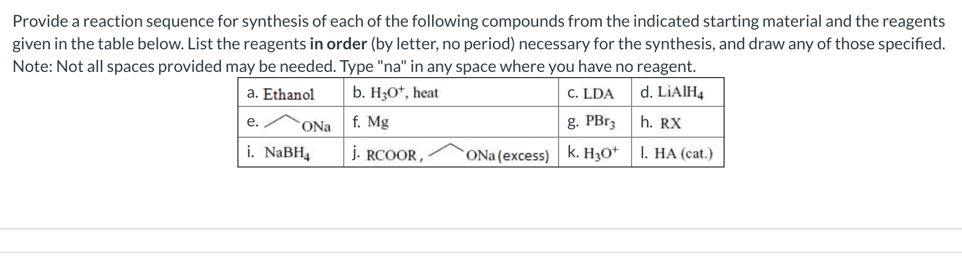 Solved: Provide A Reaction Sequence For Synthesis Of Each | Chegg.com