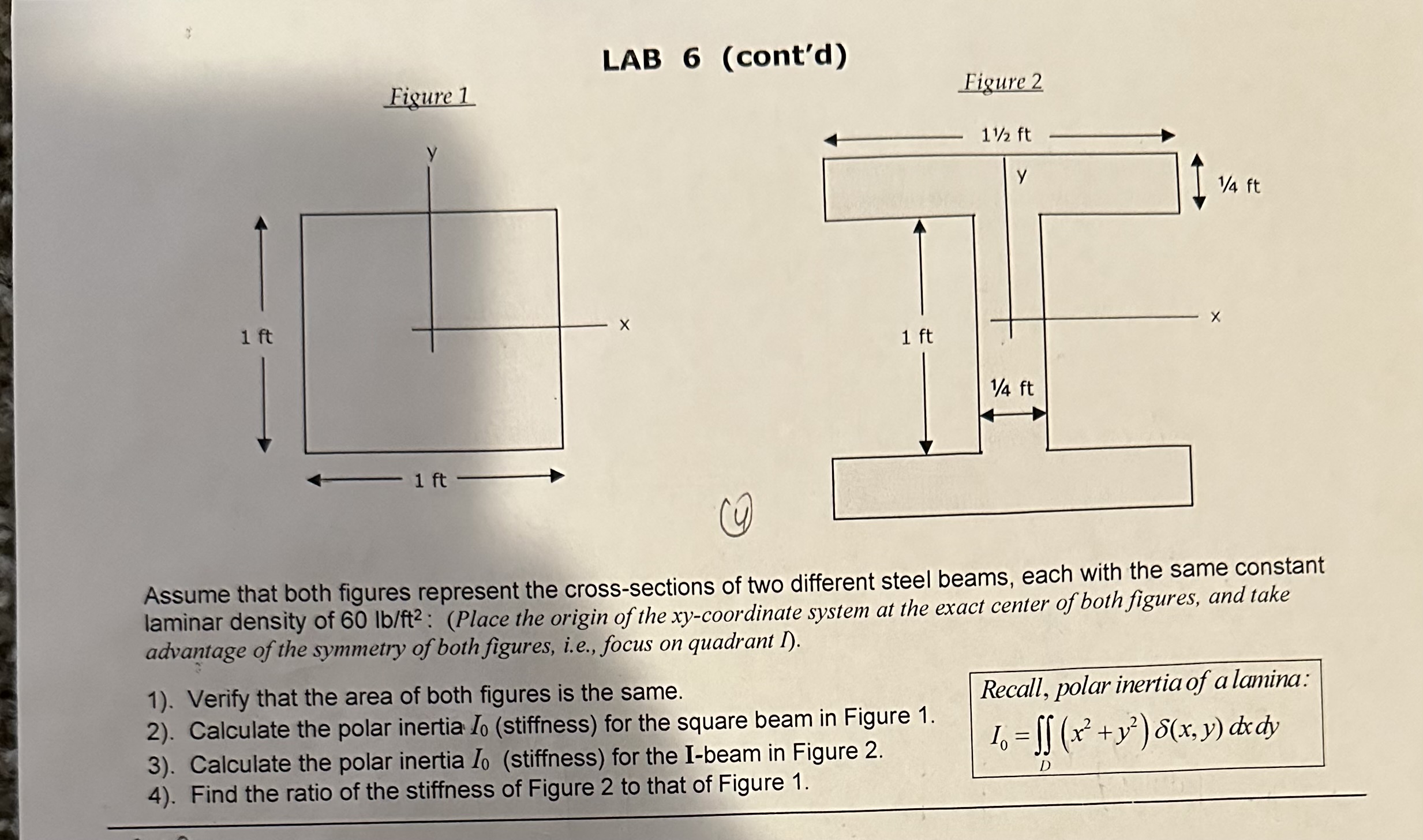 Solved LAB 6 (cont'd) Figure 1 Assume that both figures | Chegg.com