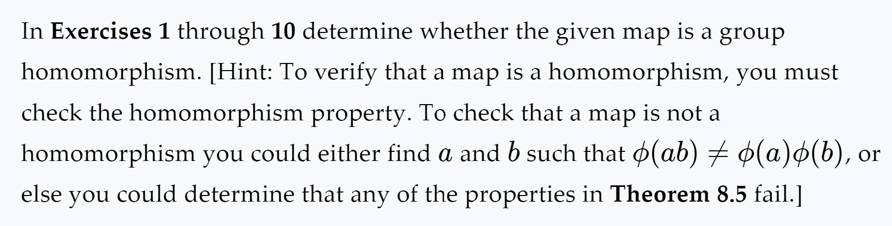 Solved In Exercises 1 through 10 determine whether the given | Chegg.com