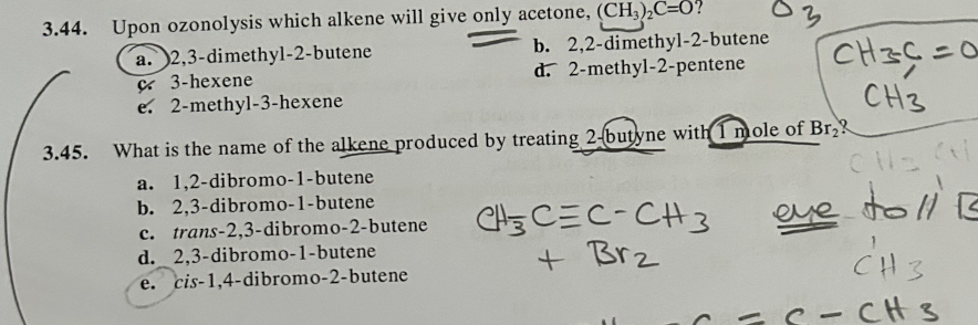 Solved 12. Which compound contains a carbon-carbon double | Chegg.com
