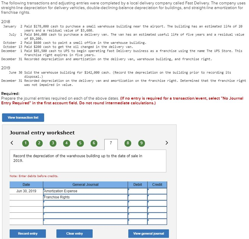 Solved The following transactions and adjusting entries were