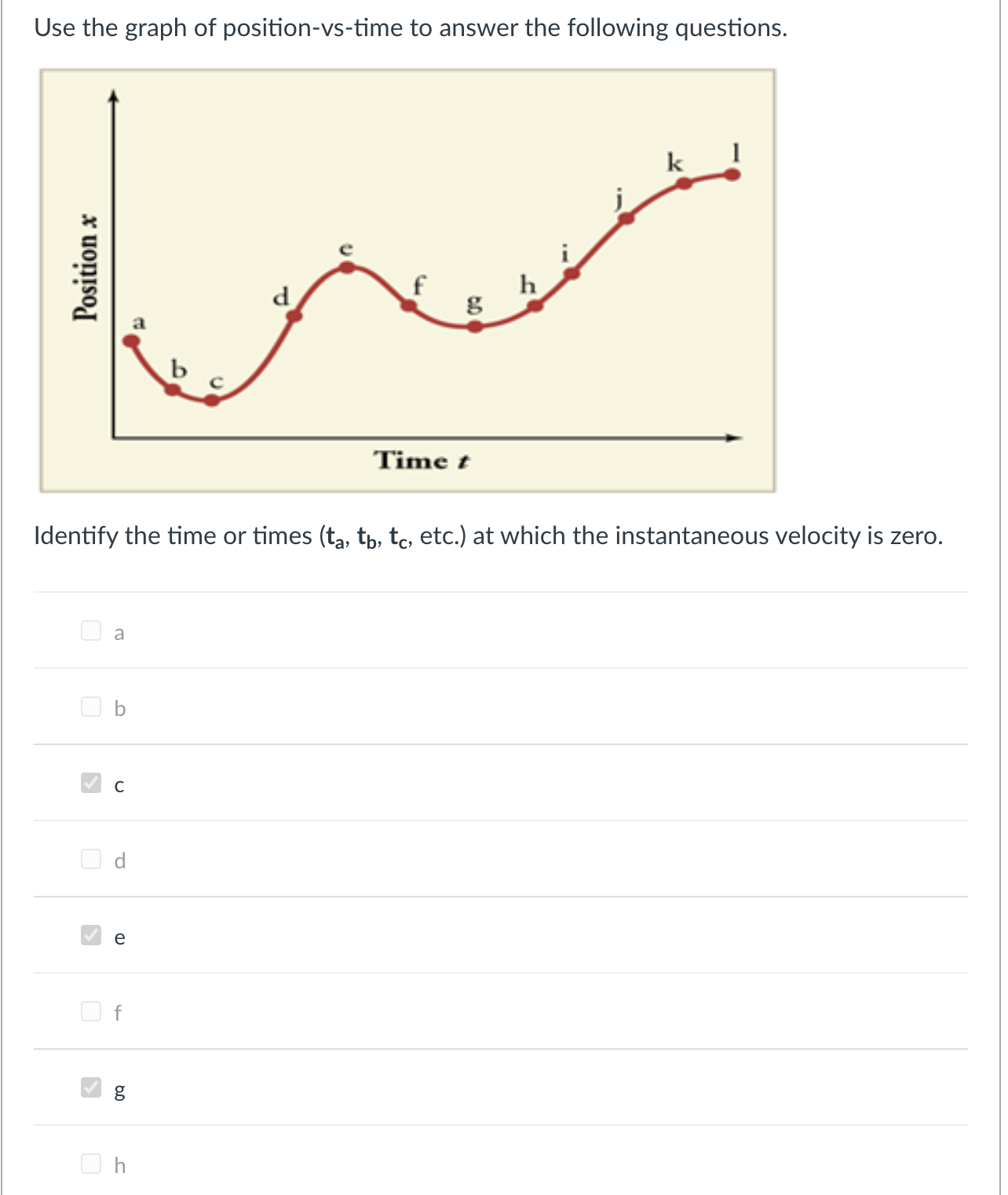 Solved Use the graph of position-vs-time to answer the | Chegg.com