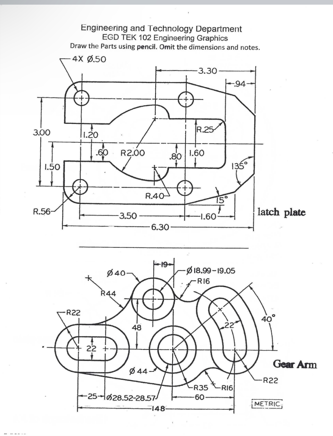 Solved Engineering and Technology Department EGD TEK 102 | Chegg.com