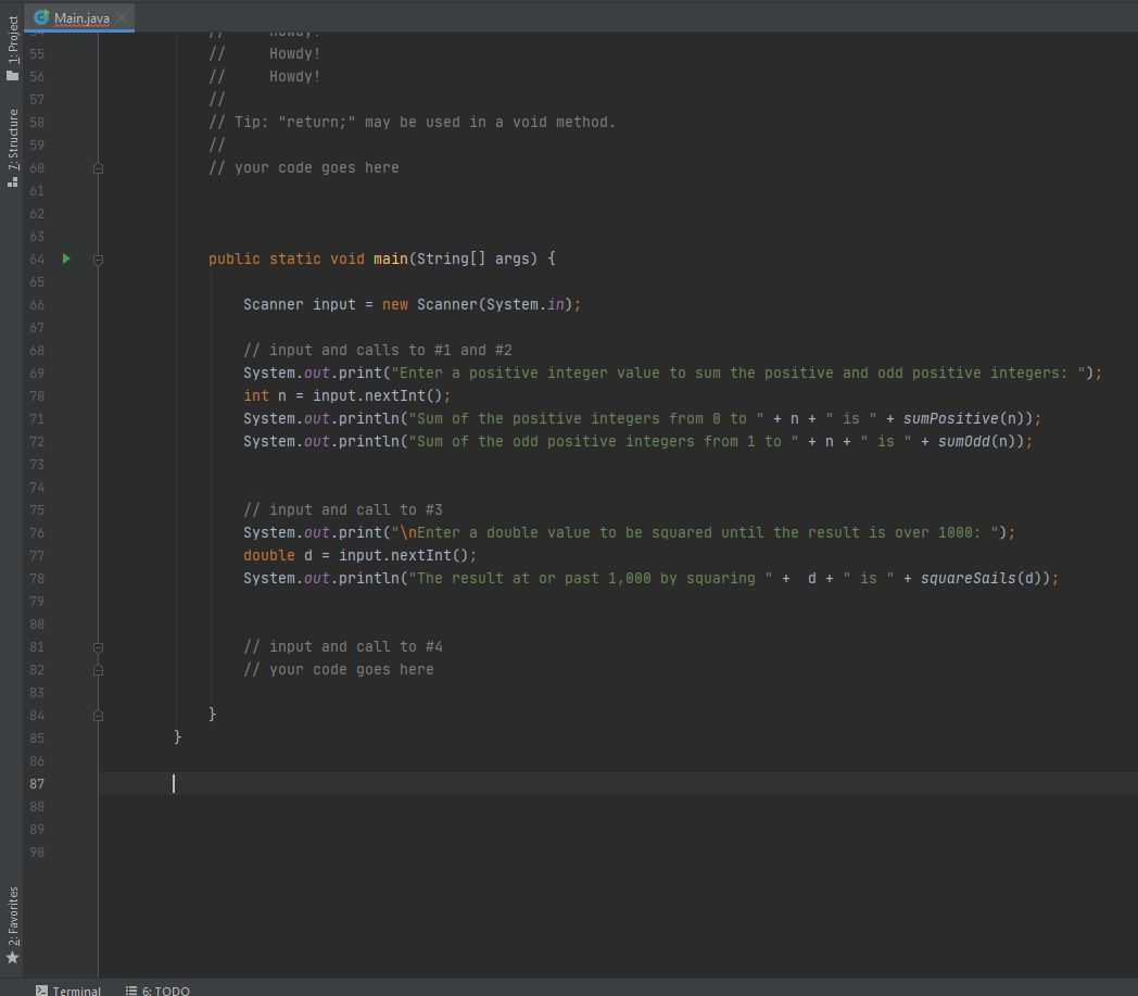 Solved 3. Write the missing code in the 4 recursive methods | Chegg.com