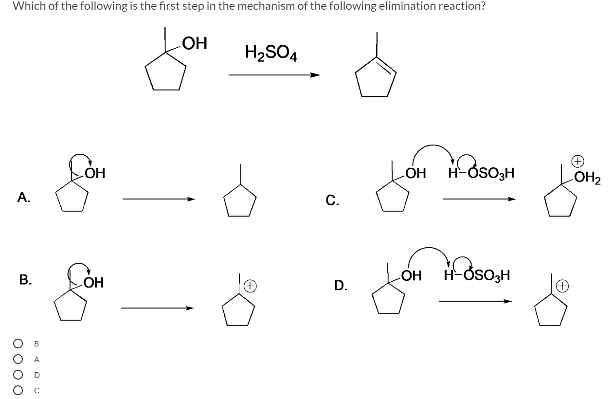 Solved Which Of The Following Is The First Step In The 