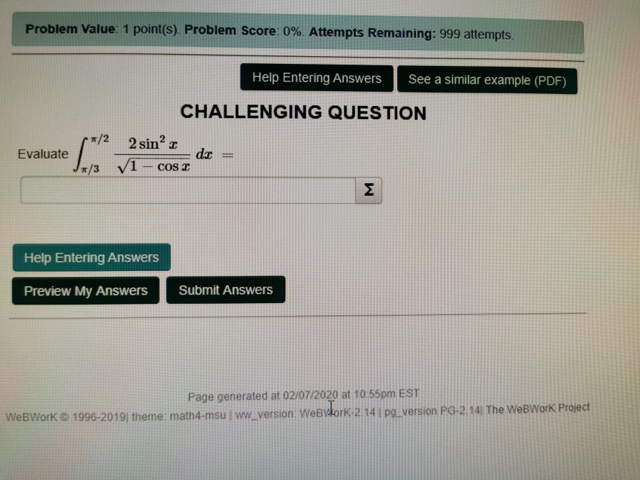 Solved Problem Value: 1 point(s). Problem Score: 0%. | Chegg.com