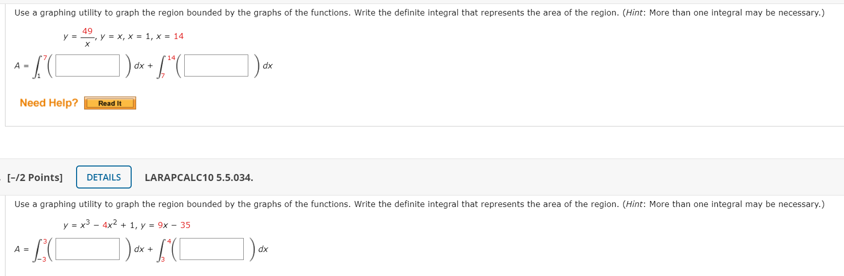 Solved Use a graphing utility to graph the region bounded by | Chegg.com