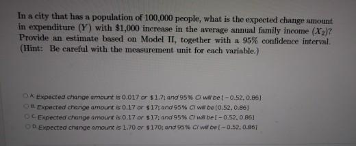 Solved Model II: Table of Parameter Estimates Parameter | Chegg.com
