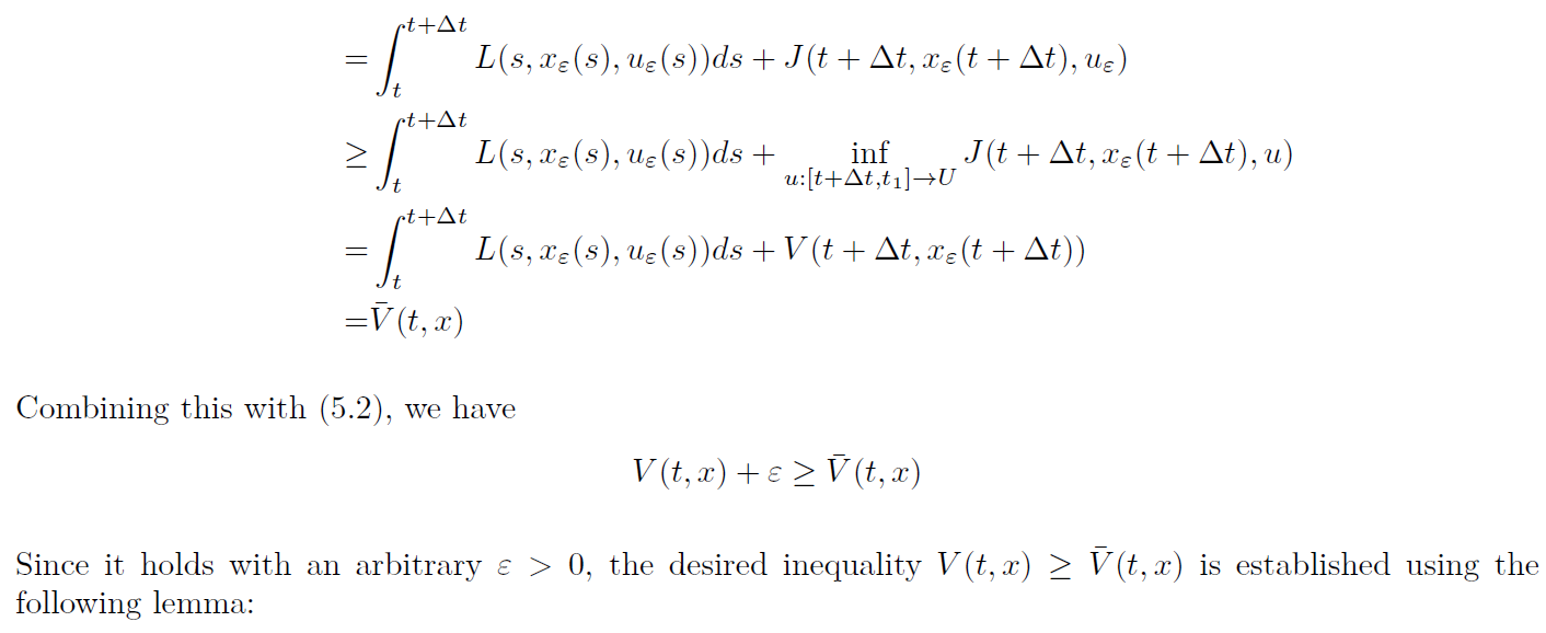 For The Proof Of Principle Of Optimality What Is Chegg Com