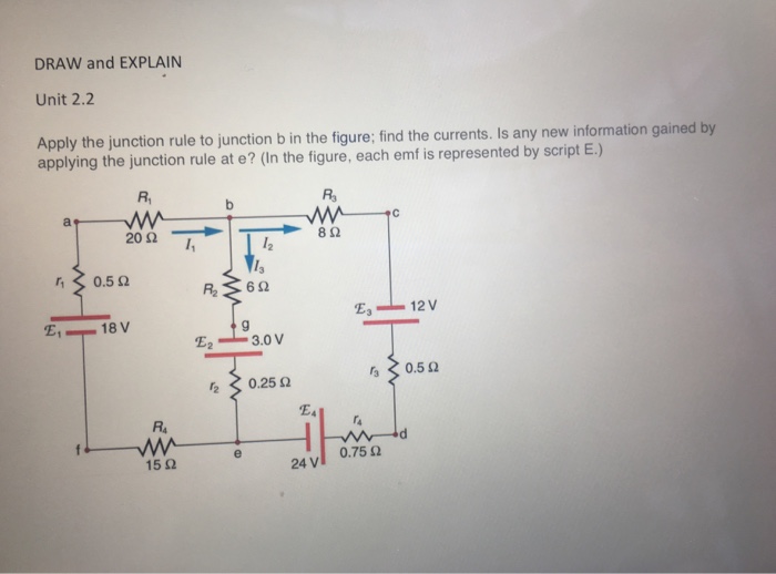 Solved Apply The Junction Rule To Junction B In The Figure; | Chegg.com