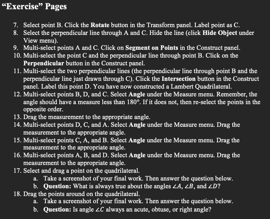 Instructions Complete the tasks and answer the | Chegg.com