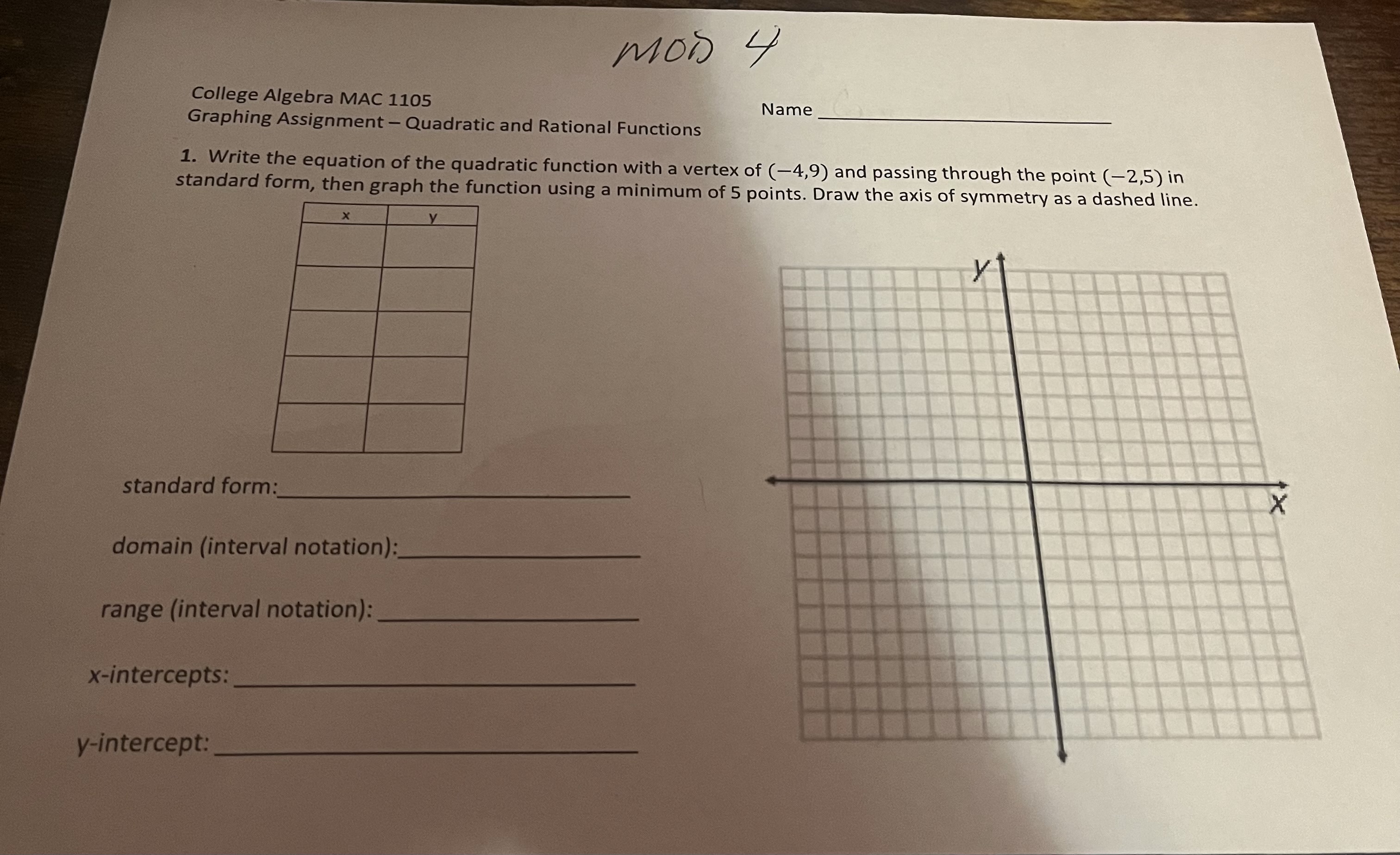 solved-1-write-the-equation-of-the-quadratic-function-with-chegg