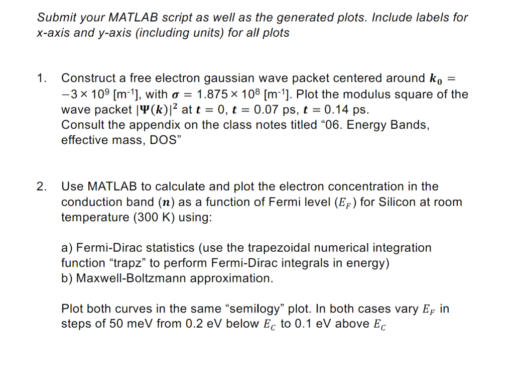 Solved - please provide A MATLAB code and show the plots of | Chegg.com