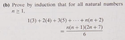 Solved (b) Prove By Induction That For All Natural Numbers | Chegg.com