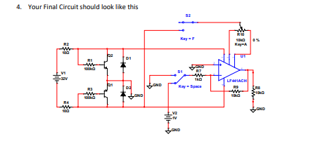 Solved 4. Your Final Circuit should look like this 52 R16 | Chegg.com