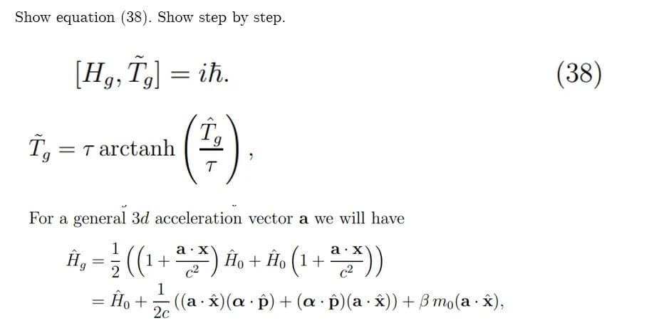 Solved Show equation (38). Show step by step. | Chegg.com