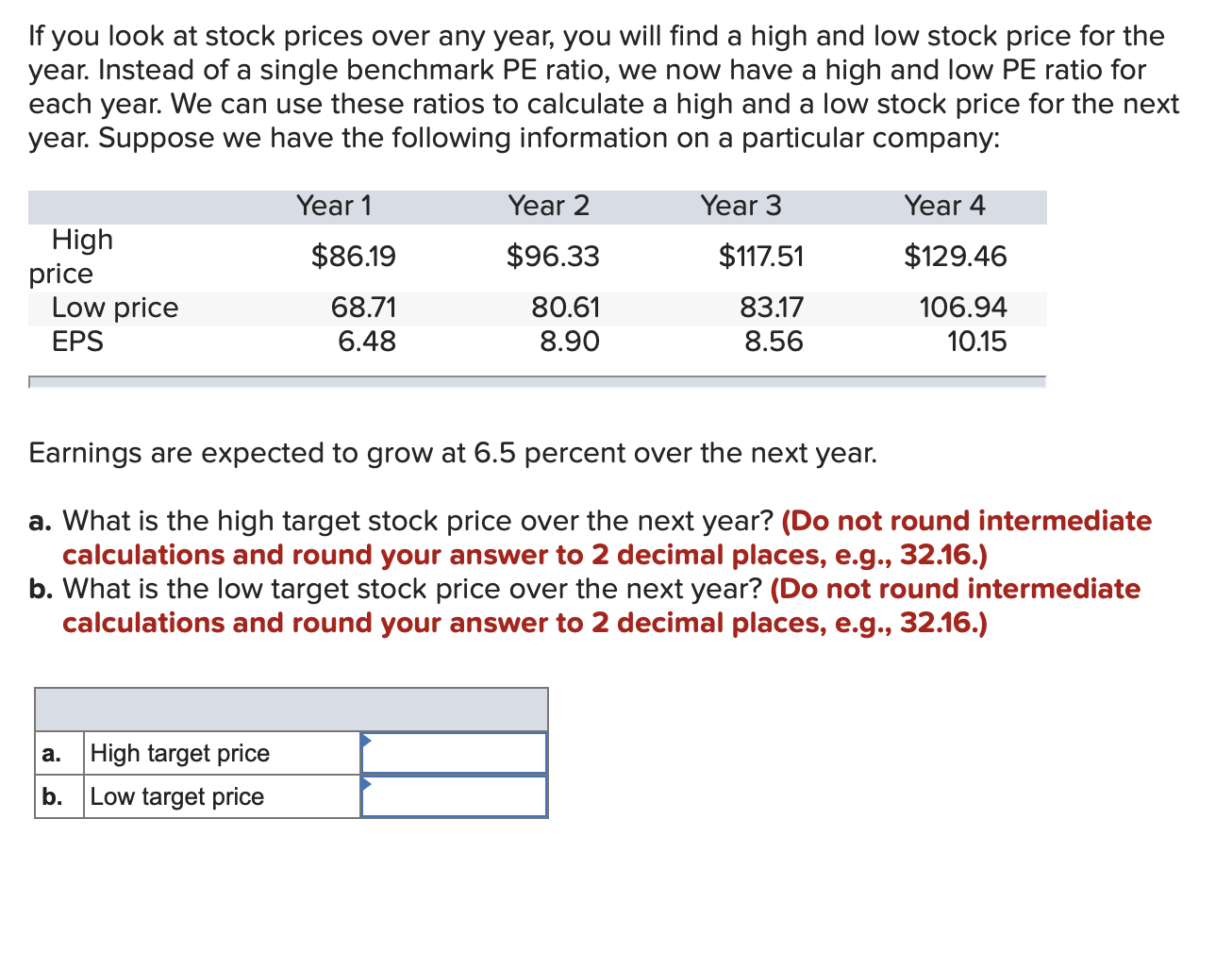 Solved If you look at stock prices over any year, you will | Chegg.com