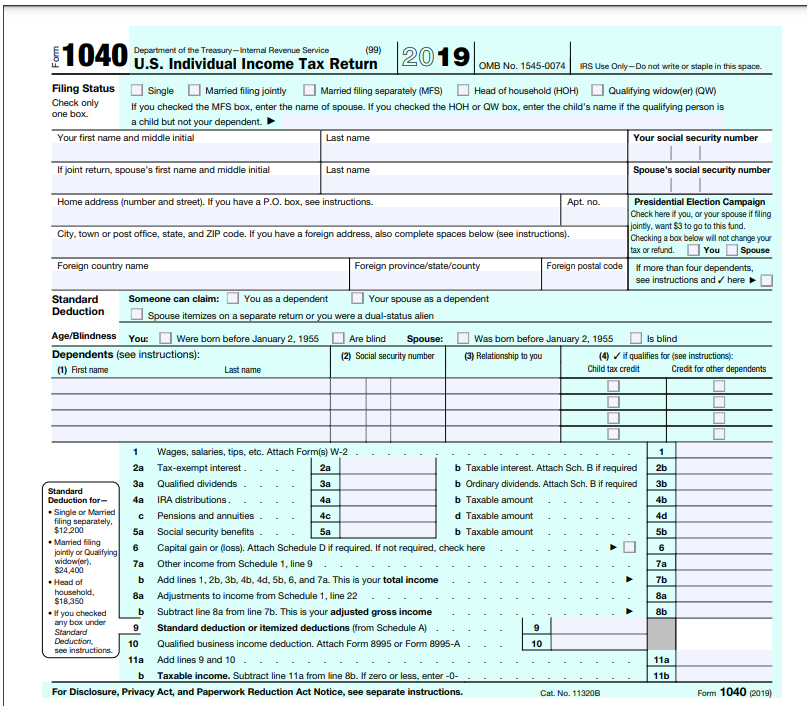 Solved Choosing and preparing an individual tax form. I an | Chegg.com