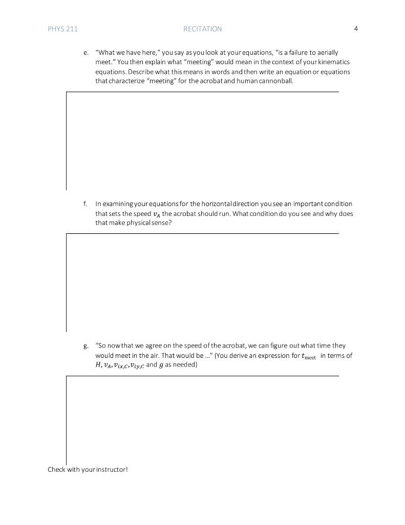 Solved Phys 211 Rec 03 PROJECTILE AND CIRCULAR MOTION | Chegg.com