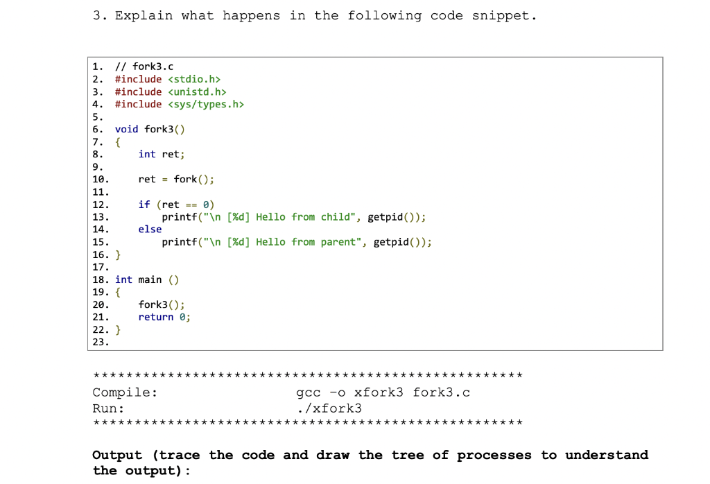 Solved In C Language, please explain the process of each | Chegg.com
