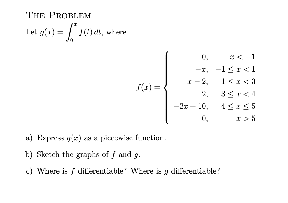 The Problem Let G X T Dt Where V F X X Chegg Com